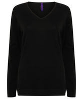 Women's 12 gauge v-neck jumper